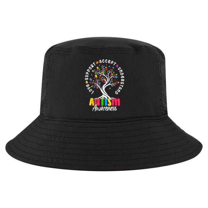 Autism Love Accept Support understand Autistic Autism Awareness Cool Comfort Performance Bucket Hat