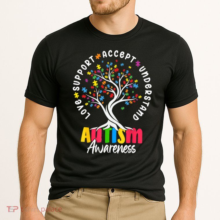 Autism Love Accept Support understand Autistic Autism Awareness Performance Shirt
