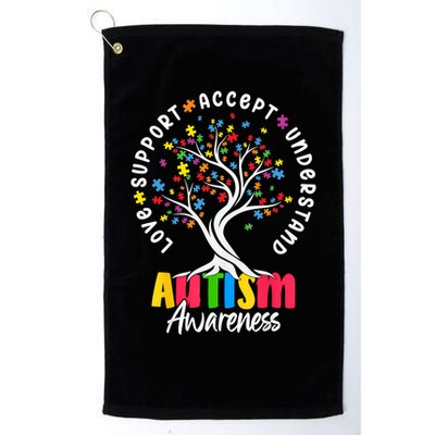 Autism Love Accept Support understand Autistic Autism Awareness Golf Towel