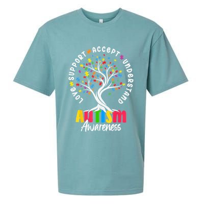 Autism Love Accept Support understand Autistic Autism Awareness Sueded Cloud Jersey T-Shirt