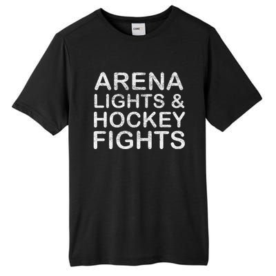 Arena Lights And Hockey Fights Funny Gift Tall Fusion ChromaSoft Performance T-Shirt