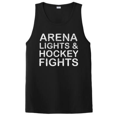 Arena Lights And Hockey Fights Funny Gift PosiCharge Competitor Tank