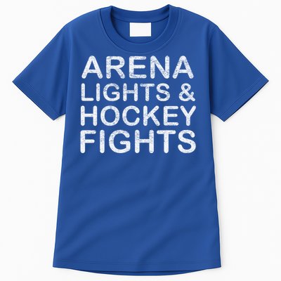 Arena Lights And Hockey Fights Funny Gift Tall T-Shirt