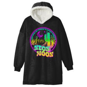 As Long As There's Light From A Neon Moon Hooded Wearable Blanket