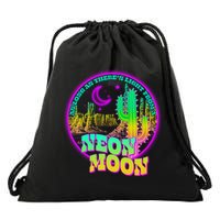 As Long As There's Light From A Neon Moon Drawstring Bag