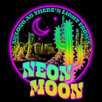 As Long As There's Light From A Neon Moon Drawstring Bag