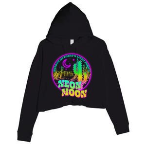 As Long As There's Light From A Neon Moon Crop Fleece Hoodie