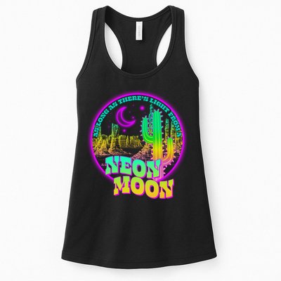 As Long As There's Light From A Neon Moon Womens Tank Top