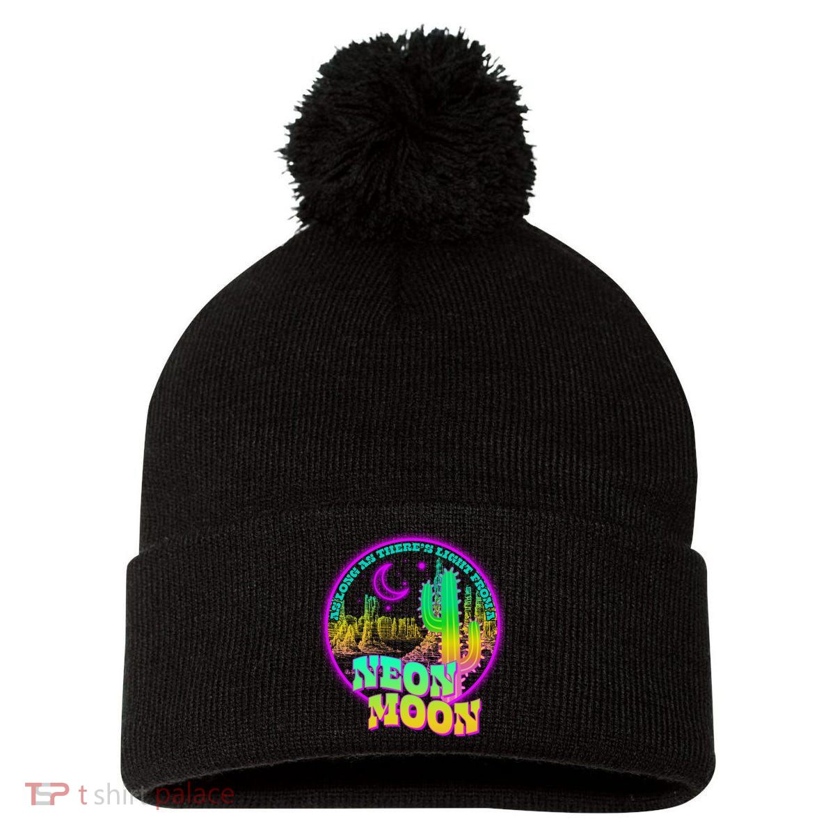 As Long As There's Light From A Neon Moon Pom Pom 12in Knit Beanie