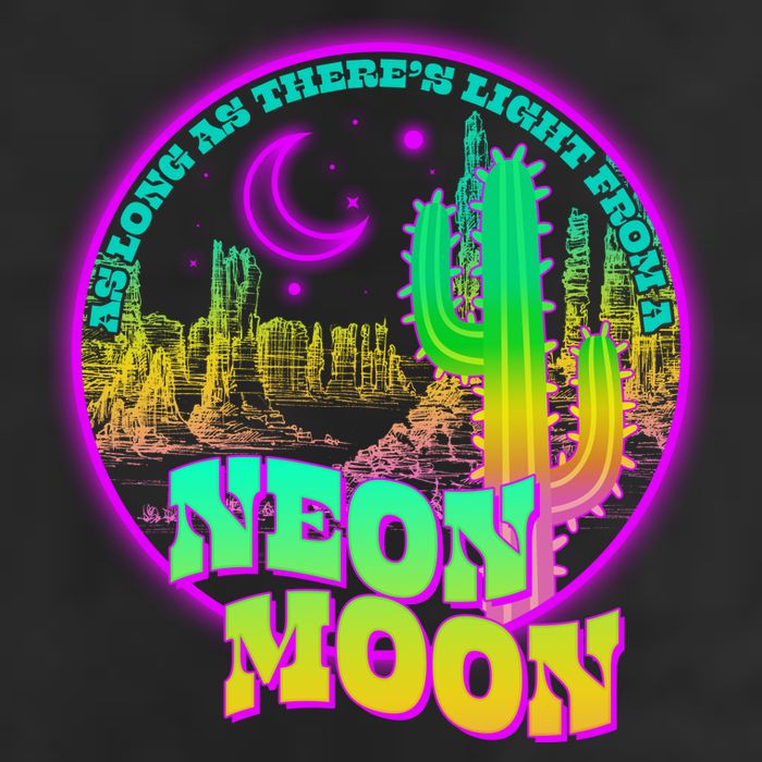 As Long As There's Light From A Neon Moon Golf Towel