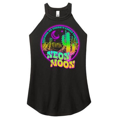 As Long As There's Light From A Neon Moon Women’s Perfect Tri Rocker Tank