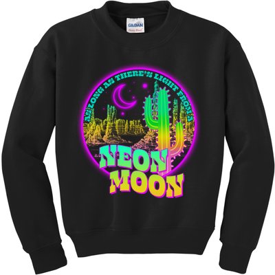 As Long As There's Light From A Neon Moon Kids Sweatshirt
