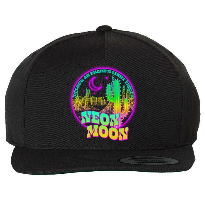 As Long As There's Light From A Neon Moon Wool Snapback Cap