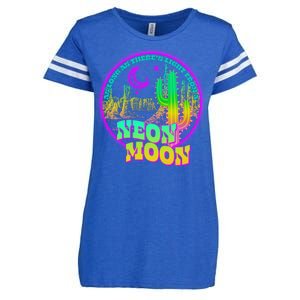 As Long As There's Light From A Neon Moon Enza Ladies Jersey Football T-Shirt