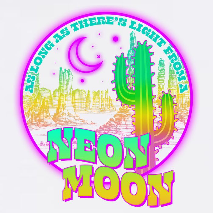 As Long As There's Light From A Neon Moon Garment-Dyed Sweatshirt