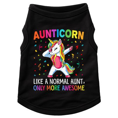 Aunticorn Like An Aunt Only Awesome Dabbing Unicorn Doggie Tank