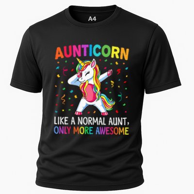 Aunticorn Like An Aunt Only Awesome Dabbing Unicorn Performance Shirt