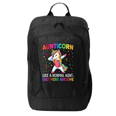 Aunticorn Like An Aunt Only Awesome Dabbing Unicorn City Backpack