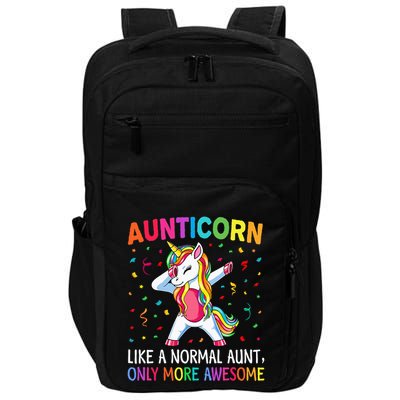Aunticorn Like An Aunt Only Awesome Dabbing Unicorn Impact Tech Backpack