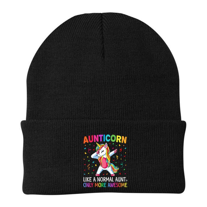 Aunticorn Like An Aunt Only Awesome Dabbing Unicorn Beanie