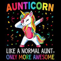 Aunticorn Like An Aunt Only Awesome Dabbing Unicorn Drawstring Bag
