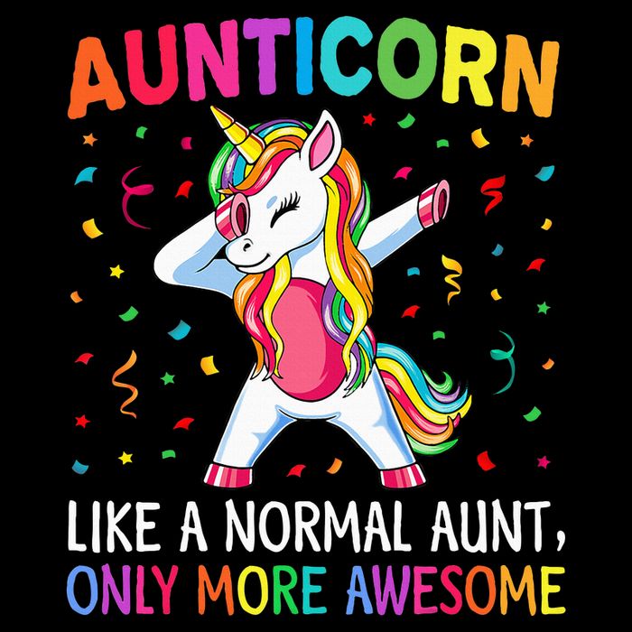 Aunticorn Like An Aunt Only Awesome Dabbing Unicorn Drawstring Bag