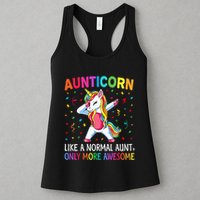 Aunticorn Like An Aunt Only Awesome Dabbing Unicorn Womens Tank Top