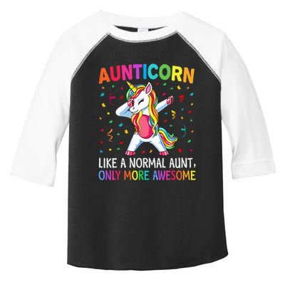 Aunticorn Like An Aunt Only Awesome Dabbing Unicorn Toddler Fine Jersey T-Shirt