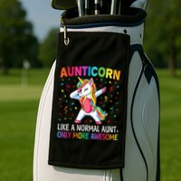 Aunticorn Like An Aunt Only Awesome Dabbing Unicorn Golf Towel