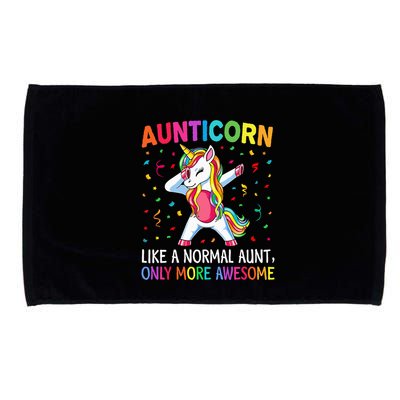 Aunticorn Like An Aunt Only Awesome Dabbing Unicorn Microfiber Hand Towel