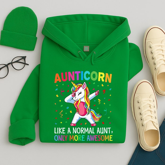 Aunticorn Like An Aunt Only Awesome Dabbing Unicorn Hoodie