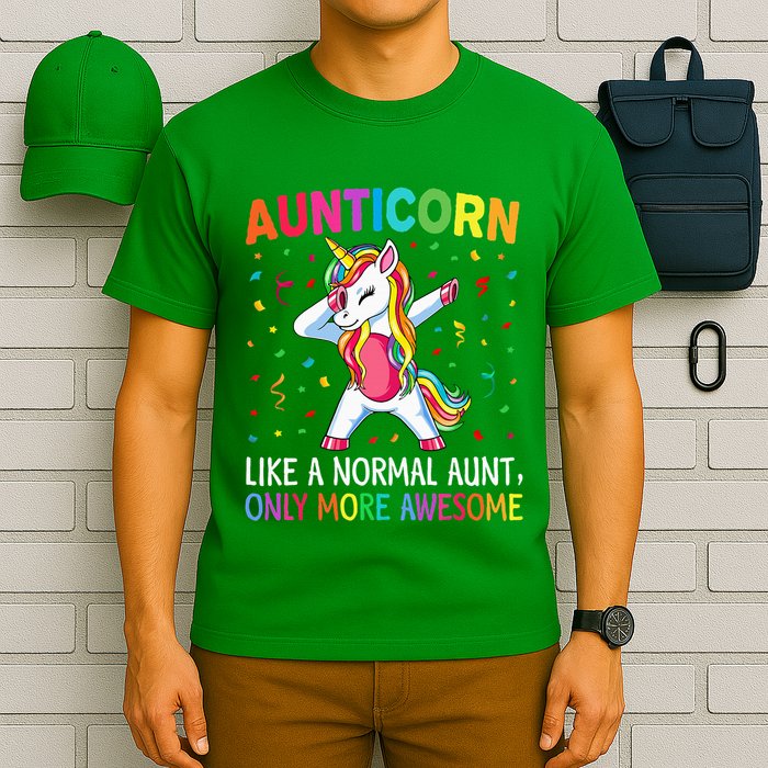 Aunticorn Like An Aunt Only Awesome Dabbing Unicorn T-Shirt