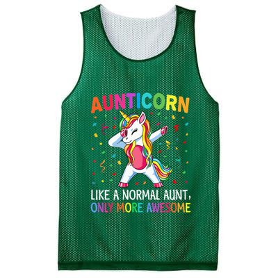 Aunticorn Like An Aunt Only Awesome Dabbing Unicorn Mesh Reversible Basketball Jersey Tank