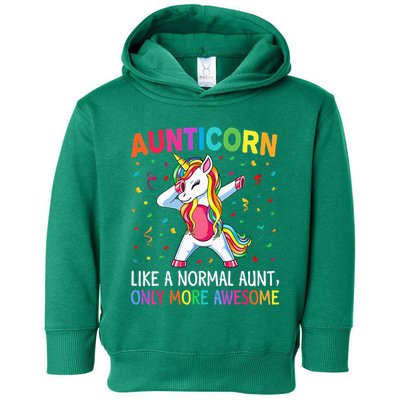 Aunticorn Like An Aunt Only Awesome Dabbing Unicorn Toddler Hoodie
