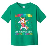 Aunticorn Like An Aunt Only Awesome Dabbing Unicorn Toddler T-Shirt