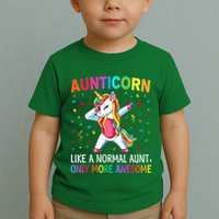 Aunticorn Like An Aunt Only Awesome Dabbing Unicorn Toddler T-Shirt