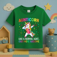 Aunticorn Like An Aunt Only Awesome Dabbing Unicorn Toddler T-Shirt