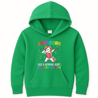 Aunticorn Like An Aunt Only Awesome Dabbing Unicorn Kids Hoodie