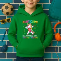 Aunticorn Like An Aunt Only Awesome Dabbing Unicorn Kids Hoodie