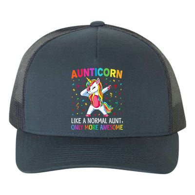 Aunticorn Like An Aunt Only Awesome Dabbing Unicorn Yupoong Adult 5-Panel Trucker Hat