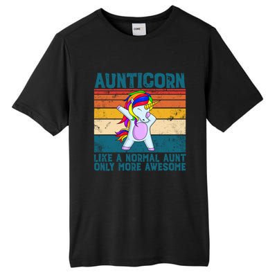 Aunticorn Like A Aunt Only Awesome Retro Dabbing Aunticorn Cool Gift Tall Fusion ChromaSoft Performance T-Shirt