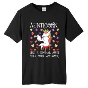 Aunticorn Like A Normal Aunt But More Awesome Funny Gift Tall Fusion ChromaSoft Performance T-Shirt