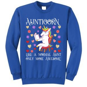 Aunticorn Like A Normal Aunt But More Awesome Funny Gift Sweatshirt