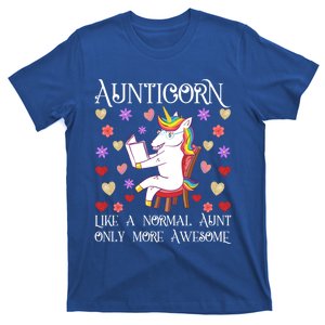 Aunticorn Like A Normal Aunt But More Awesome Funny Gift T-Shirt