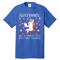 Aunticorn Like A Normal Aunt But More Awesome Funny Gift Tall T-Shirt