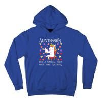 Aunticorn Like A Normal Aunt But More Awesome Funny Gift Tall Hoodie