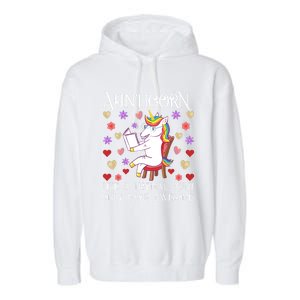 Aunticorn Like A Normal Aunt But More Awesome Funny Gift Garment-Dyed Fleece Hoodie