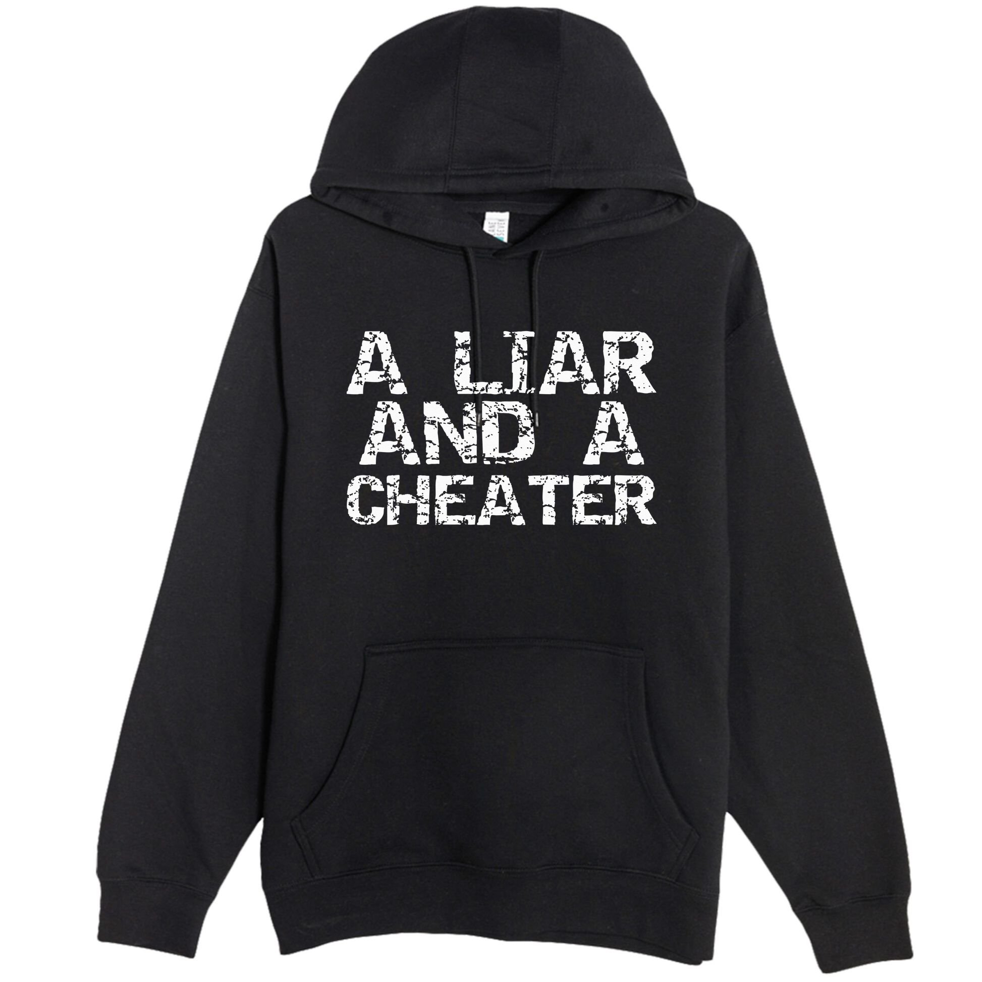 A Liar & A Cheater Caught Cheating Gift Sarcastic Breakup Premium Pullover Hoodie