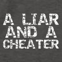 A Liar & A Cheater Caught Cheating Gift Sarcastic Breakup Vector Backpack