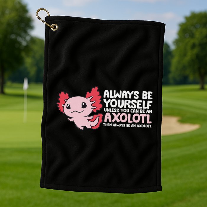 Axolotl Lover Axolotl Owner Always Be An Axolotl Golf Towel